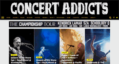 Desktop Screenshot of concertaddicts.com