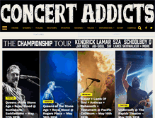 Tablet Screenshot of concertaddicts.com